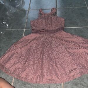 City Studio pink flower dress